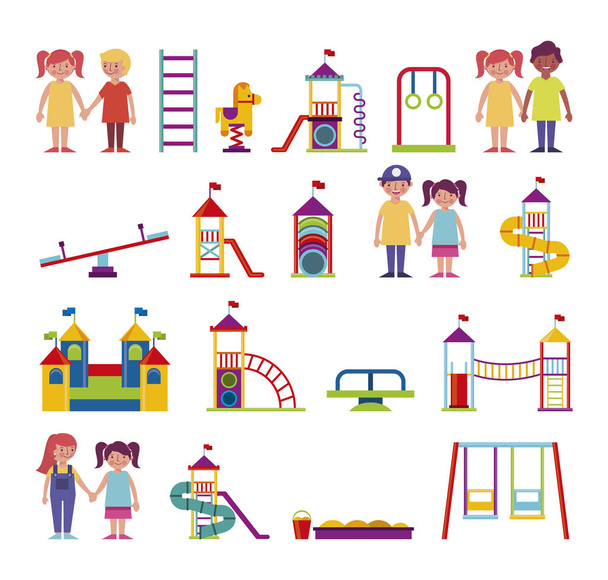 група персонажів дитячого та розважального парку
 - Вектор, зображення