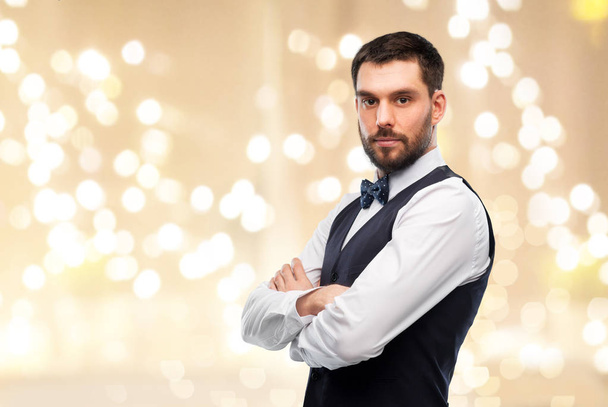 man in party clothes and bowtie - Фото, зображення