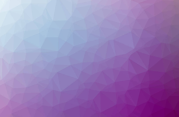 Illustration of abstract Purple horizontal low poly background. Beautiful polygon design pattern.  - Photo, Image
