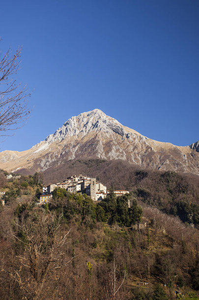 Pruno village in Apuan Alps, Versilia, Tuscany - Foto, immagini