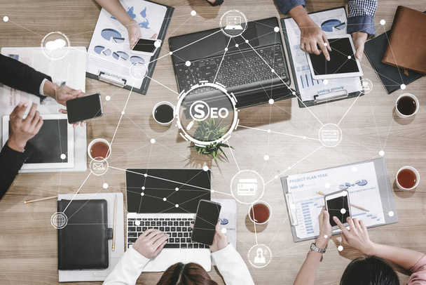 SEO Search Engine Optimization conception d'entreprise
 - Photo, image