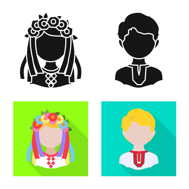 Vector design of imitator and resident icon. Collection of imitator and culture vector icon for stock. - Vector, Image