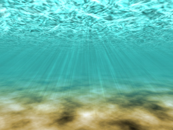 Scena subacquea con raggi solari
 - Foto, immagini