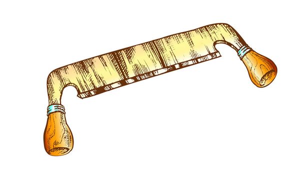 Väri parranajo veitsi veistämällä työkalu puinen hallituksen vektori
 - Vektori, kuva