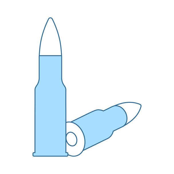 Geweer munitie pictogram - Vector, afbeelding