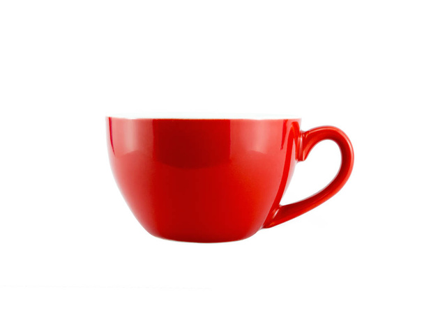 Piros kupa izolált fehér háttér, a Vágógörbe - Fotó, kép