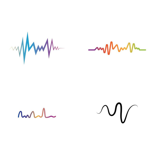Ilustração vetorial de ondas sonoras
 - Vetor, Imagem
