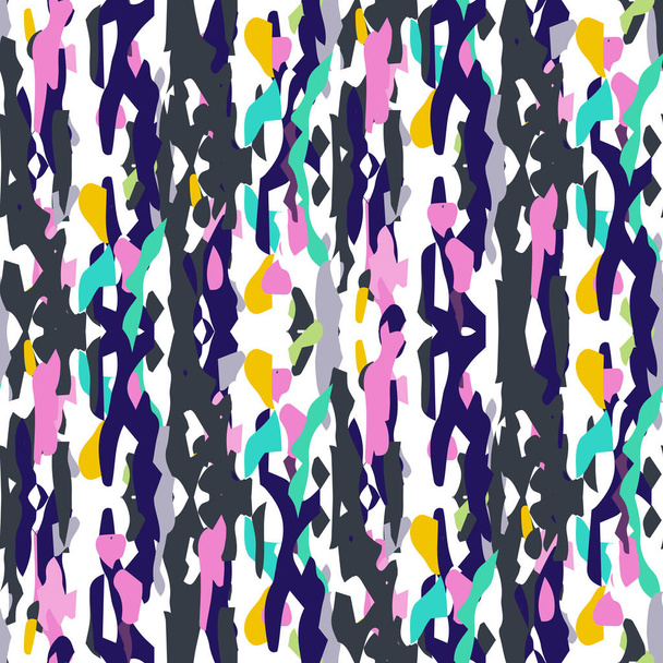 ikat seamless geometric pattern shibori - ベクター画像