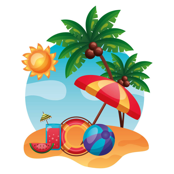 summer time holiday - Vector, Image
