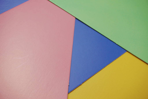 Geometric with colorful paper texture background - Φωτογραφία, εικόνα