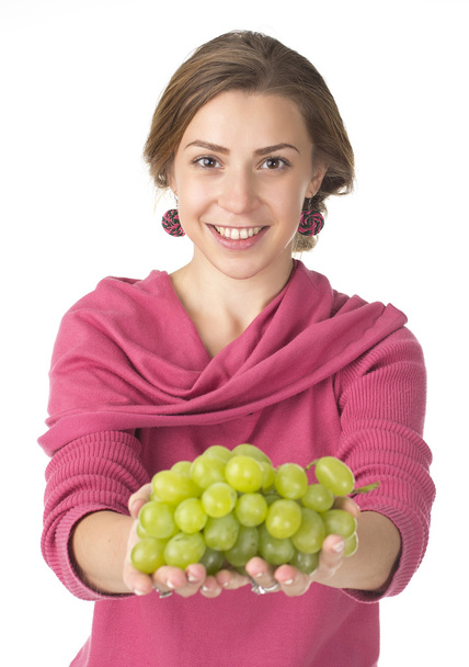 woman with grape - Fotografie, Obrázek