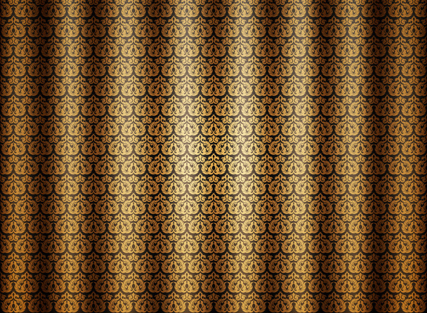 goldenes nahtloses Muster - Vektor, Bild