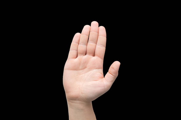 Männliche Hand mit kurzen Nägeln - Foto, Bild