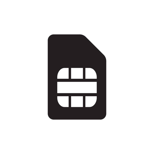 Εικονίδιο διανυσματικής κάρτας Sim. Σύμβολο εικονίδιο Sim κάρτα. Sim κάρτα - κινητό εικονίδιο υποδοχή. Κινητό κινητό τηλέφωνο Sim Card Chip απομονώνονται στο παρασκήνιο - Διάνυσμα, εικόνα