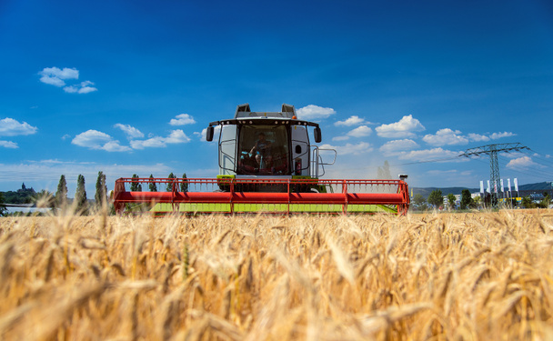 Máquina de colheita
 - Foto, Imagem