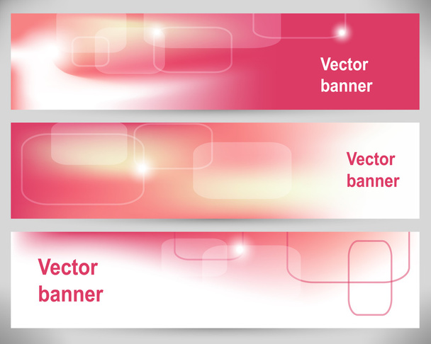 Abstract Banners. Vector Backgrounds. - Wektor, obraz