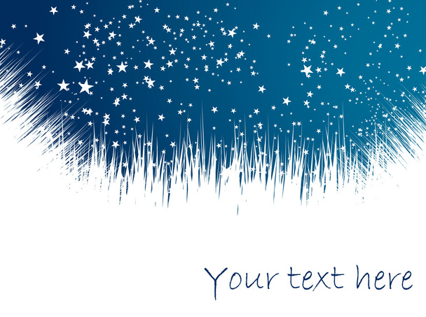 Grass and stars vector background - Vecteur, image
