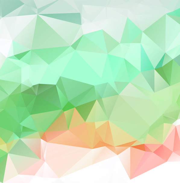 Light Green vector polygon abstract backdrop. Polygonal abstract - Vector, Image
