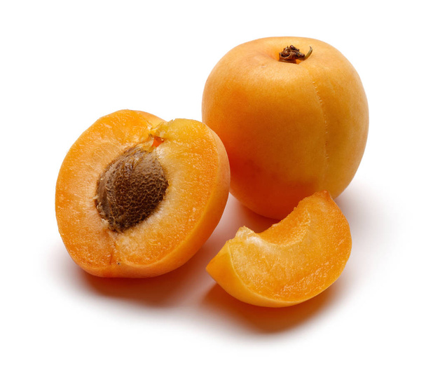 Fresh ripe apricots isolated on white - Foto, immagini