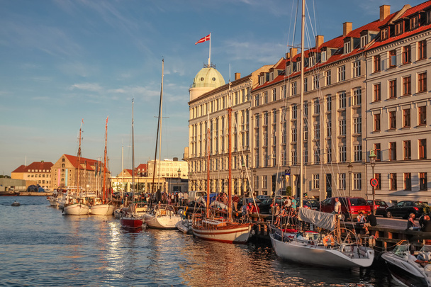 Old boats in Nyhavn in Copenhagen - Foto, afbeelding