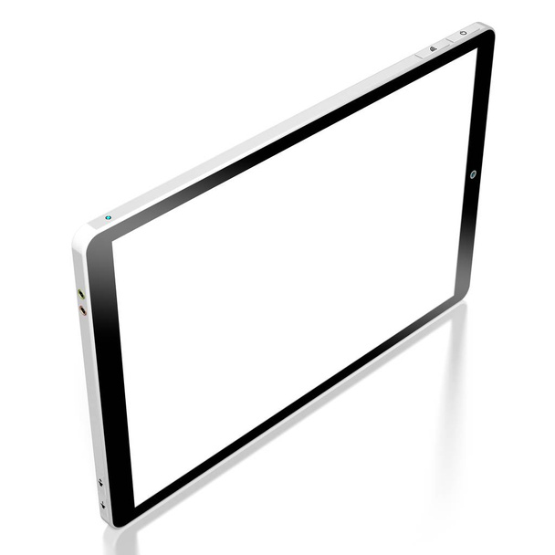 Tableta sin marca 3D con pantalla vacía
 - Foto, Imagen