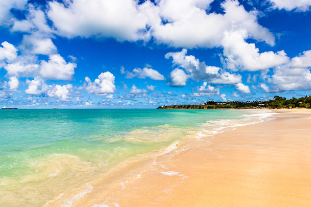 Idyllic beach in St. John's, Antigua and Barbuda, a country loca - Photo, Image