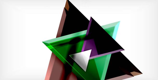 lucido triangoli lucido sfondo
 - Vettoriali, immagini