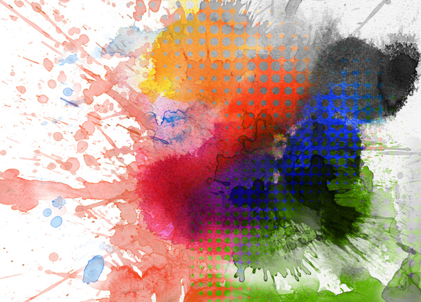colorful blots and splashes - Foto, Bild