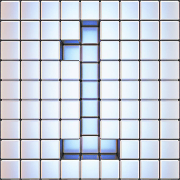Cube grid Number 1 ONE 3D - Фото, изображение