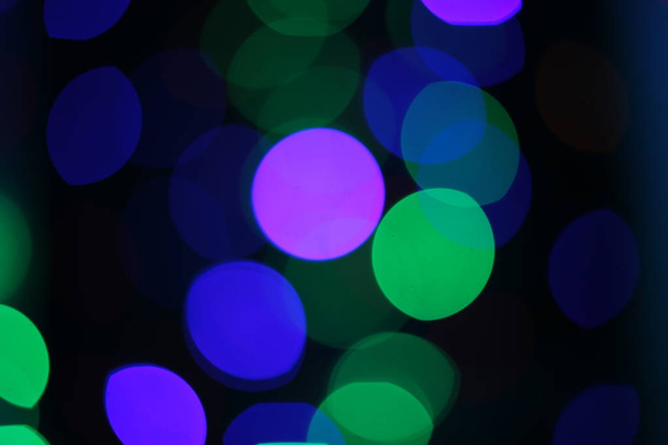 Abstract background of bright multicolor unusual bokeh saturated colors design - Photo, image