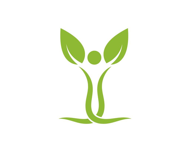gesunde leben menschen medizinisches logo vorlagenvektor - Vektor, Bild
