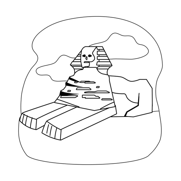 De Sfinx van Giza design - Vector, afbeelding