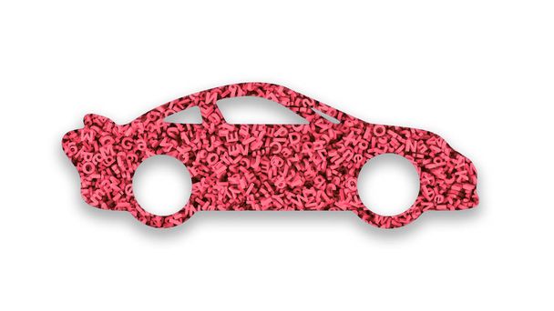 Применение больших данных в концепции самоуправляемого автомобиля. 3D иллюстрации
 - Фото, изображение