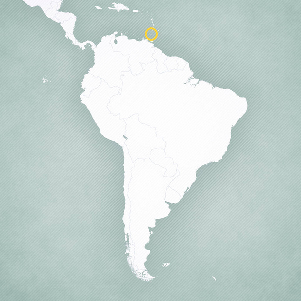 Térkép Dél-Amerika-Grenada - Fotó, kép