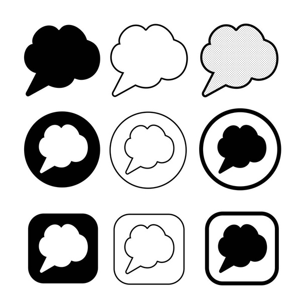 speech bubbles icon symbol sign - Διάνυσμα, εικόνα