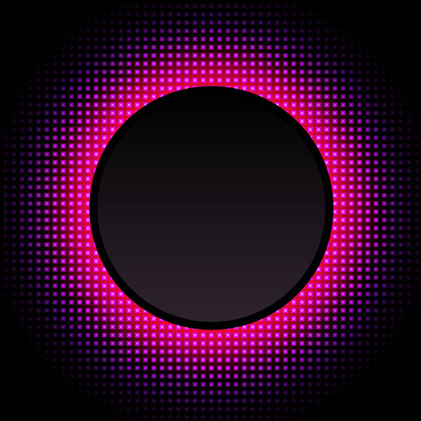 Abstract background glowing neon circle - Vektor, Bild