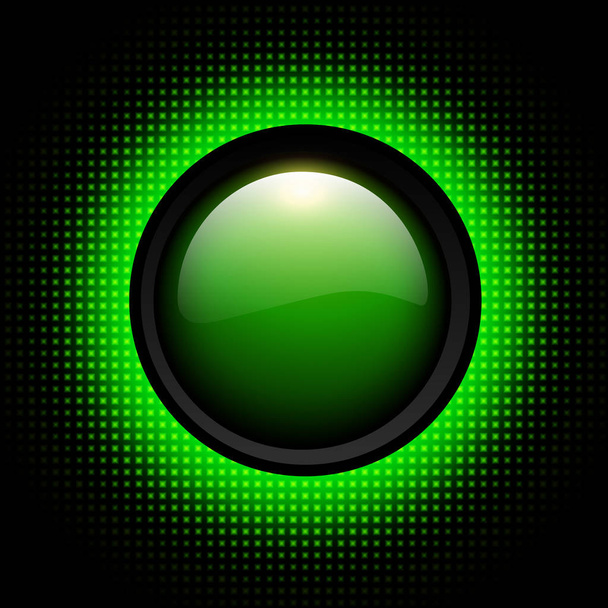 Background 3d with glowing neon circle - Вектор, зображення