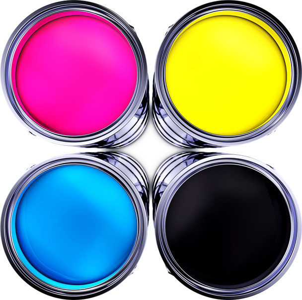 CMYK-kleuren - Foto, afbeelding