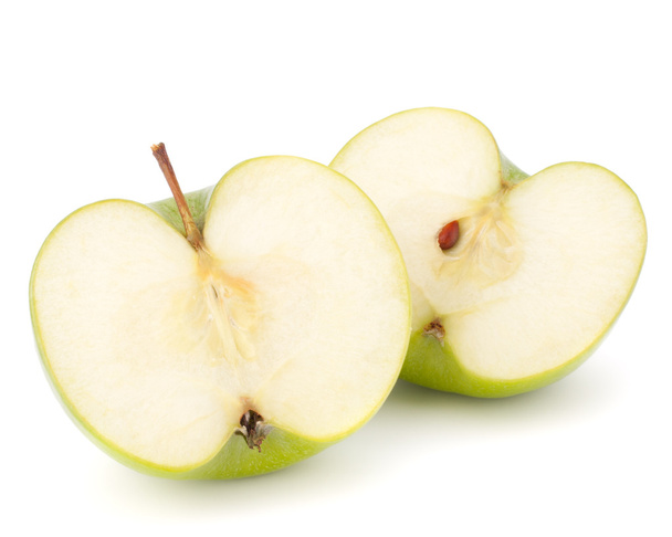 Зелене яблуко наполовину
 - Фото, зображення