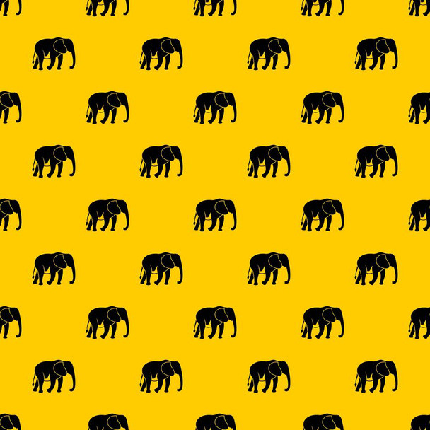 Wild elephant pattern vector - Vetor, Imagem