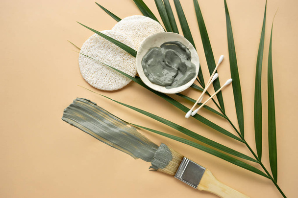 ecological lifestyle concept. homemade face care products  - Φωτογραφία, εικόνα