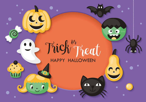 Design de banner de feriado Halloween
 - Vetor, Imagem
