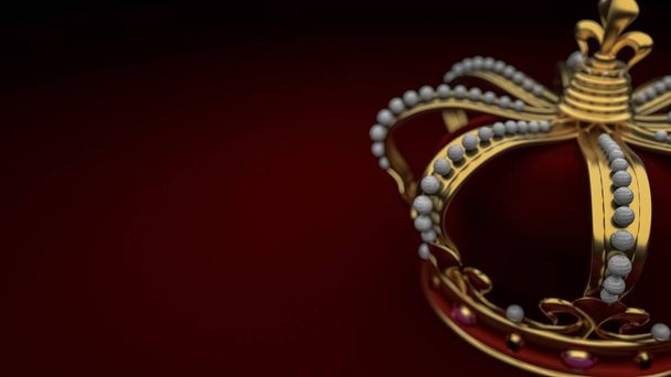 Královská Zlatá Koruna královské zlaté koruny šperky lesklé kovové království - Fotografie, Obrázek