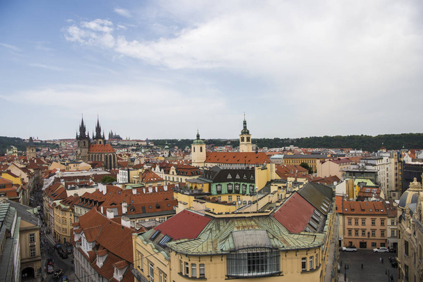 Panorama Pragi stolica Czech - Zdjęcie, obraz