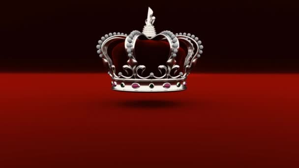 Королівський золото Корона Королівський золото корони ювелірні вироби блискучий метал Королівство - Кадри, відео