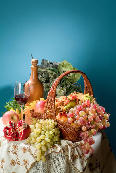 Vase And Fruits - Zdjęcie, obraz