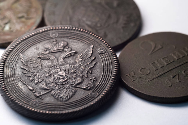 Orosz régi érmék a forgalomból, 1804 pénzt az Orosz Birodalom ritka numizmatists - Fotó, kép