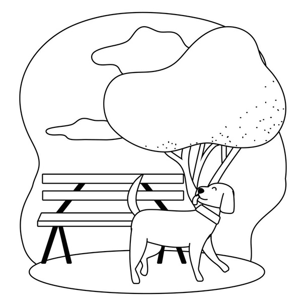 Disegno del fumetto del cane illustratore vettoriale
 - Vettoriali, immagini