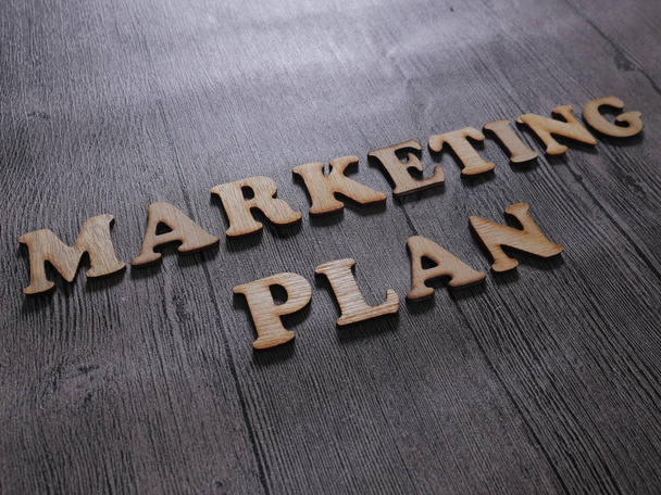 Marketing Plan, Business Motivational Words Quotes Concept - Fotó, kép