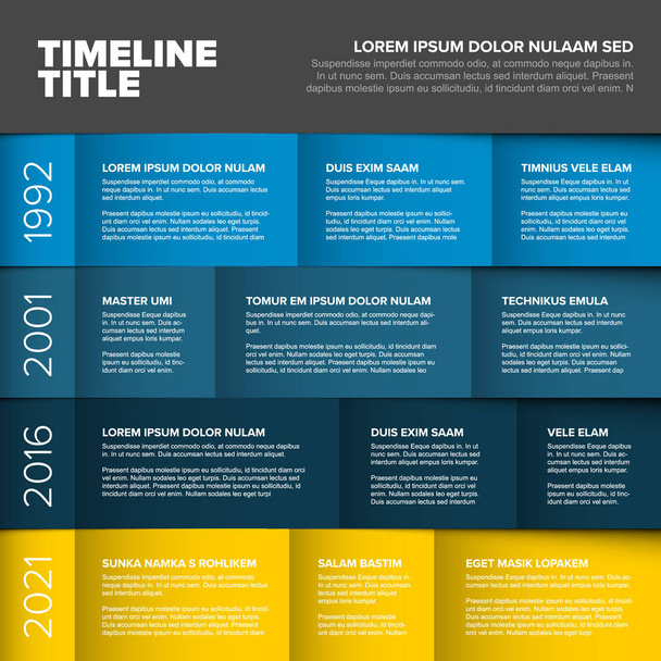Vector multipurpose Infographic timeline table template - Vector, Image